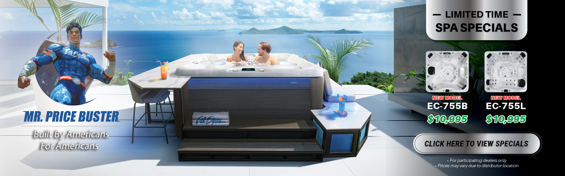 Calspas hot tub being used in a family setting - Alpharetta